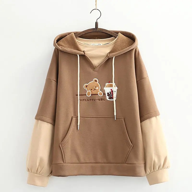 Sød bjørn Anime sweatshirt hættetrøjer