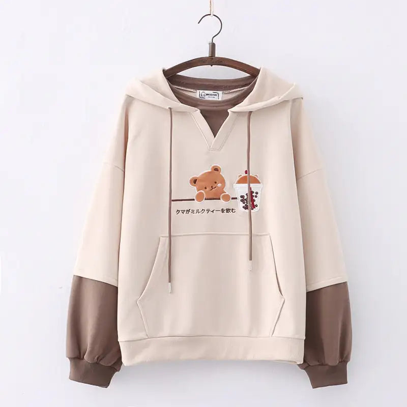 Sød bjørn Anime sweatshirt hættetrøjer