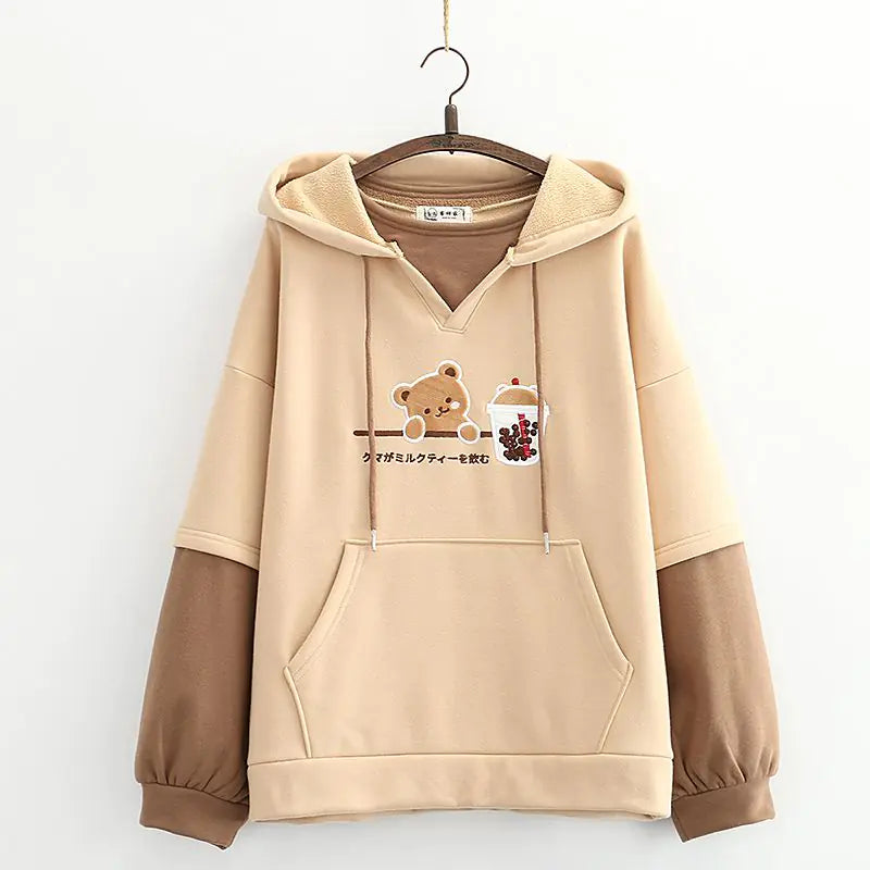Sød bjørn Anime sweatshirt hættetrøjer