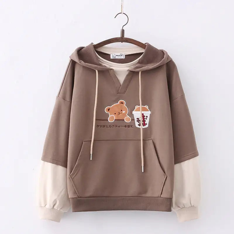 Sød bjørn Anime sweatshirt hættetrøjer