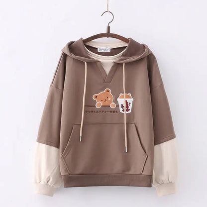 Sød bjørn Anime sweatshirt hættetrøjer